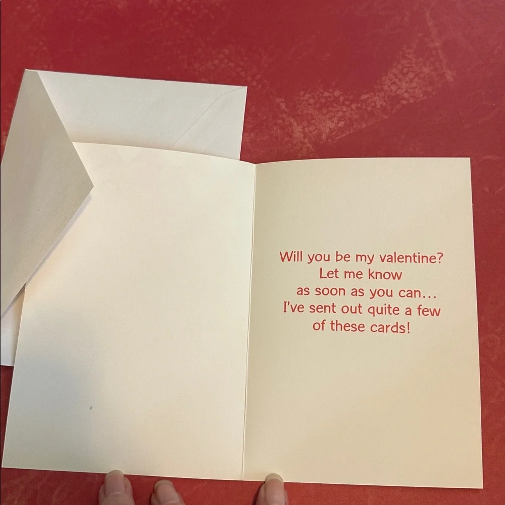 4 Valentines Cards with envelopes included
